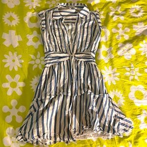 Derek Lam snap button striped dress